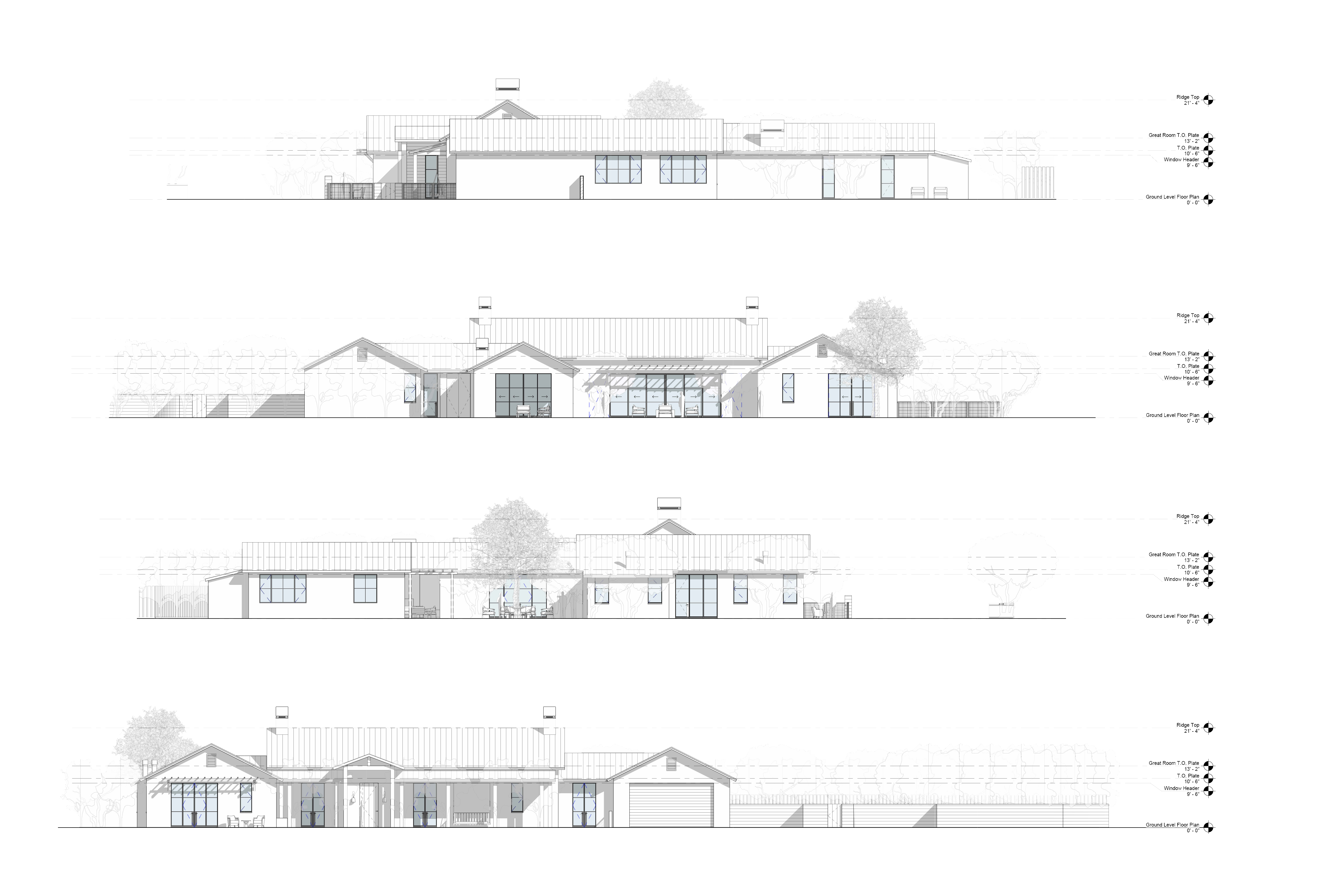 Silverado Residence — exterior elevations.